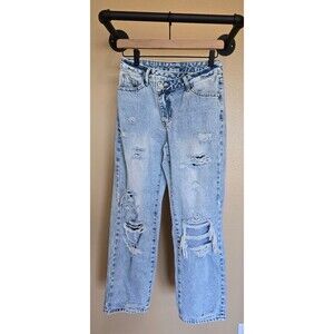 Shein holey denim jeans women's size xs